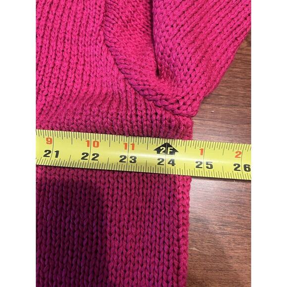 Lauren Ralph Lauren Sweater Womens 2X Plus Blue Cable Knit Shoulder Buttons - Picture 5 of 7